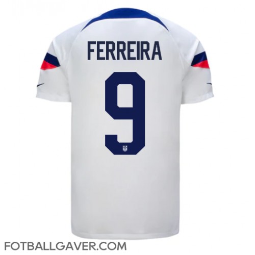 forente stater Jesus Ferreira #9 Fotballklær Hjemmedrakt VM 2022 Kortermet